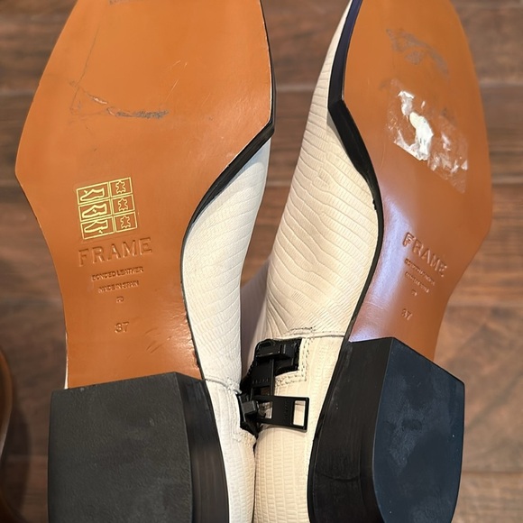 NEW‎ Frame le Maddox ankle cream boots euro 37 or 7 reg $498 - Picture 13 of 14